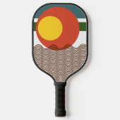 Raquette De Pickleball Coup de soleil Abstrait (Recto)