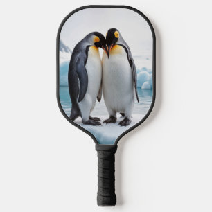 Raquette De Pickleball Couple De Pingouin Sur Un Iceberg