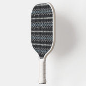 Raquette De Pickleball Cozy Knitted Pattern Black and Gray  (Gauche)
