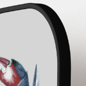 Raquette De Pickleball Crabe marin bleu bleu blanc Nom (Détail gauche)