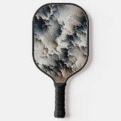 Raquette De Pickleball Crackle rustique Abstrait (Verso)