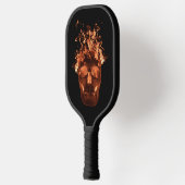 Raquette De Pickleball Crâne de flammes orange (Gauche)
