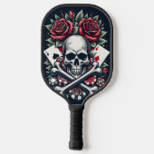 Raquette de Pickleball Crâne de Poker (Verso)