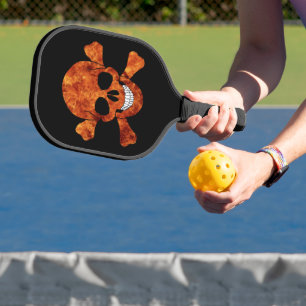 Raquette De Pickleball Crâne et os croisés de feu