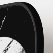 Raquette De Pickleball Crâne noir et blanc (Détail gauche)