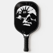Raquette De Pickleball Crâne noir et blanc (Verso)