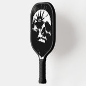 Raquette De Pickleball Crâne noir et blanc (Gauche)
