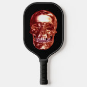 Raquette De Pickleball Crâne rouge Chrome (Recto)