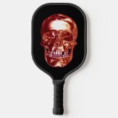 Raquette De Pickleball Crâne rouge Chrome (Verso)
