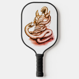 Raquette De Pickleball Crâne - Tête diabolique avec serpent
