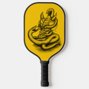 Raquette De Pickleball Crâne - Tête diabolique avec serpent