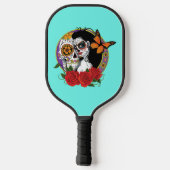 Raquette De Pickleball Crânes à sucre Art Nouveau (Verso)