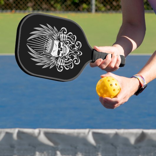 Raquette De Pickleball Crânes de roi gothiques (Insitu)