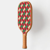 Raquette De Pickleball Cravate islamique rouge verte Bow géométrique Vect (Gauche)