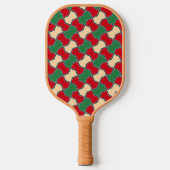 Raquette De Pickleball Cravate islamique rouge verte Bow géométrique Vect (Recto)