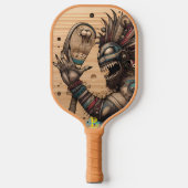 Raquette De Pickleball Créature mystique révélée sur l'image en bois (Recto)