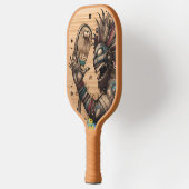 Raquette De Pickleball Créature mystique révélée sur l'image en bois (Gauche)