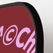 Raquette De Pickleball Crème glacée ChiRadioLLC ™ (Détail gauche)