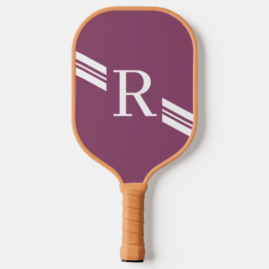 Raquette De Pickleball Croire Monogramme Initial (Verso)