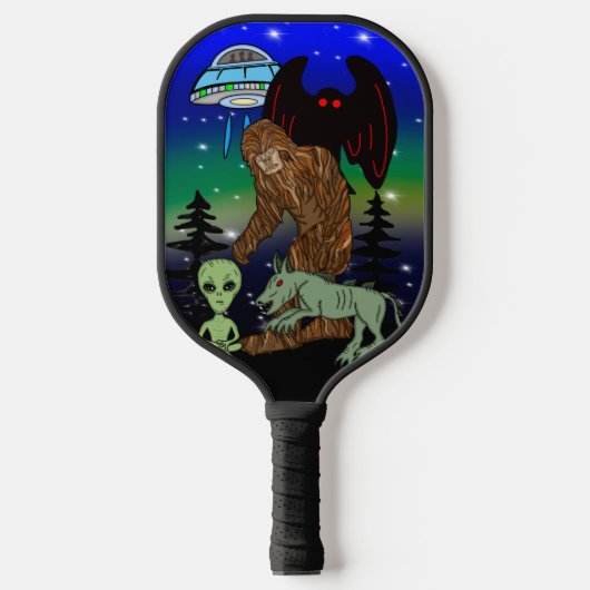 Raquette De Pickleball Cryptid Big Foot Alien Mothman UFO Chupacabra (Recto)