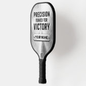 Raquette De Pickleball Custom Brushed Steel Precision Tech Pickleball Pad (Gauche)