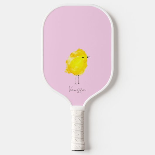 Raquette De Pickleball Custom Chick Chicken yellow stylish chic sweet (Recto)