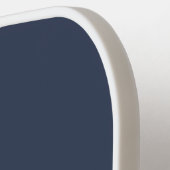 Raquette De Pickleball Custom Funny Navy Blue White Minimalist Modern Men (Détail gauche)