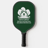 Raquette De Pickleball Custom Green Forest House Real Estate Company (Verso)