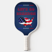 Raquette De Pickleball Custom Let'S GO BRANDON Trump 2024 Drapeau patriot (Recto)