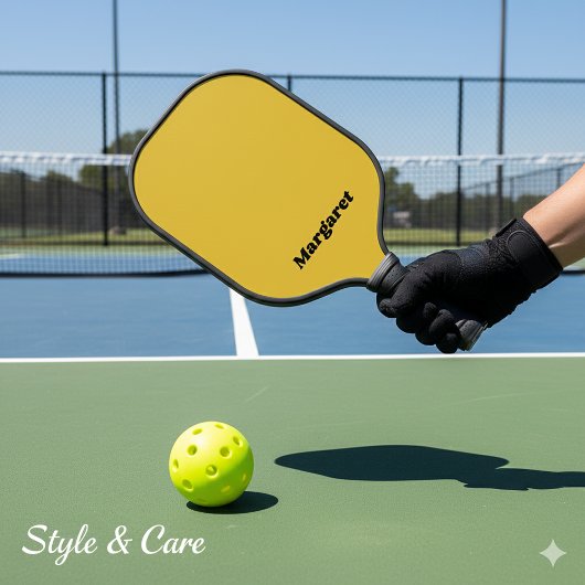 Raquette De Pickleball Custom Metallic Gold Pickleball Paddle with Name