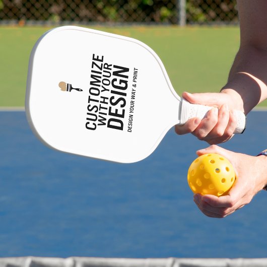 Raquette De Pickleball Custom Minimalist Personalized Company Branded