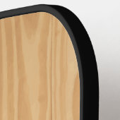 Raquette De Pickleball Custom Name wood texture (Détail gauche)
