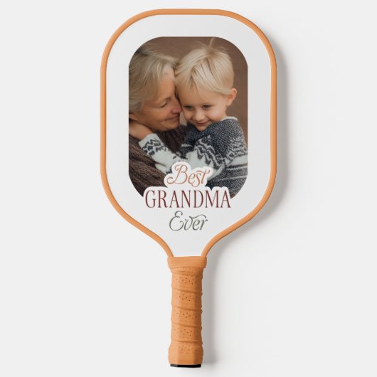 Raquette De Pickleball Custom Photo Best Grandma Ever (Verso)