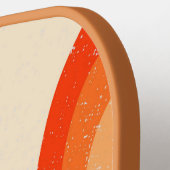 Raquette De Pickleball Custom Retro Rainbow Stripes (Détail gauche)