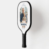 Raquette De Pickleball Custom Text and Photo Best Grandpa Ever (Gauche)