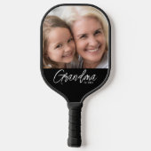 Raquette De Pickleball Customizable Grandma Established Year Photo (Verso)