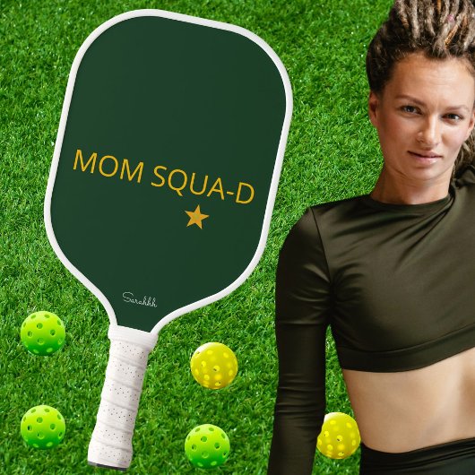 Raquette De Pickleball Customize Mom Squad Pickleball Cute Cool Name Gift