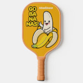 Raquette De Pickleball Cute Bananas nom personnalisé Pickleball Paddle (Verso)