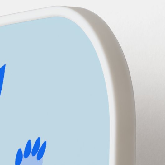 Raquette De Pickleball Cute Blue Baby Boy Fox (Détail gauche)