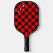 Raquette De Pickleball Cute Buffalo Plaid Avec Le Nom D'Étoiles Pour Pers (Recto)