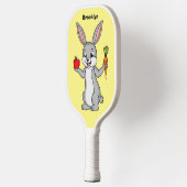 Raquette De Pickleball Cute bunny rabbit with vegetables (Gauche)