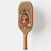 Raquette De Pickleball Cute caricature Thanksgiving dinde et citrouille (Gauche)