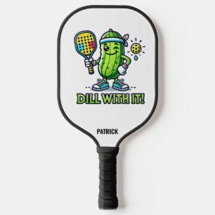 Raquette De Pickleball Cute Cartoon Pickle avec Paddle Dill avec It!