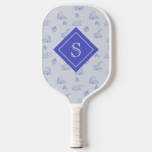 Raquette De Pickleball Cute Country Goose Toile Motif Personnalisé