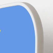 Raquette De Pickleball Cute cygne blanc avec dessin de la couronne (Détail gauche)