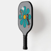 Raquette De Pickleball Cute Dogs and flower (Gauche)
