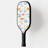 Raquette De Pickleball Cute Doodle École de Motif de poisson (Gauche)