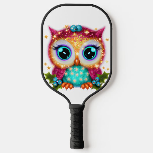 Raquette De Pickleball Cute et adorable Kawaii Baby Owl (Recto)
