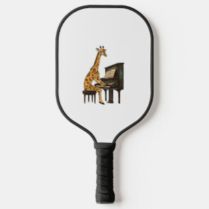 Raquette De Pickleball Cute Giraffe Jouer Piano Giraffes Musicien Musique