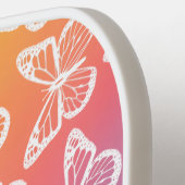 Raquette De Pickleball Cute Girly Butterfly Pastel Rainbow Ajouter Votre  (Détail gauche)